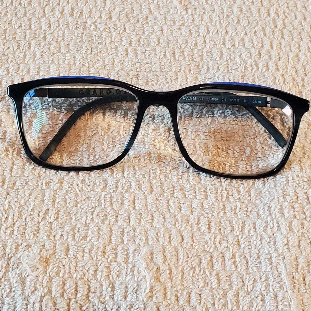 Cole‎ Haan CH4030 015 Black Blue Eyeglasses- Frames only & Case 55-17-140